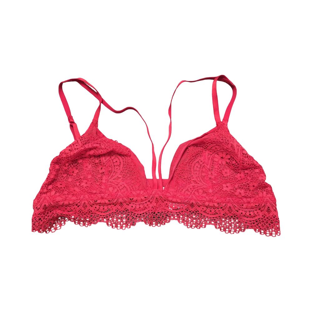 Victoria's Secret Red Lace Bralette Size: XL